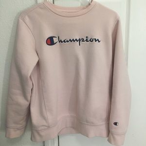 Pink champion crewneck